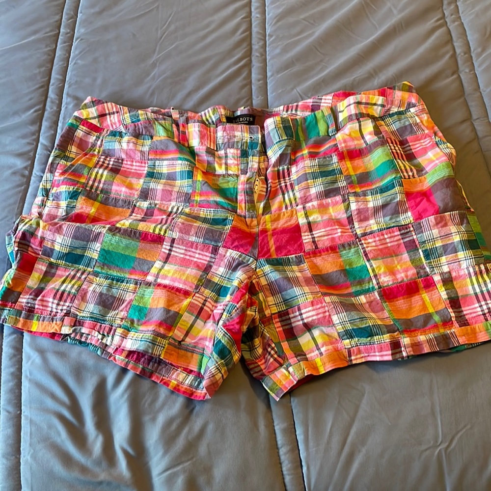 Talbots Madras Plaid Shorts